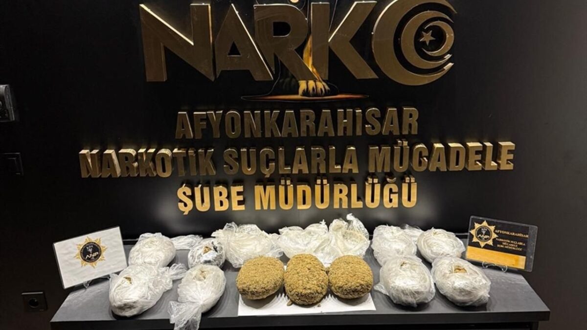 Afyonkarahisar’da zehir taciri yakalandı