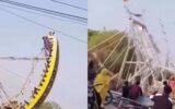 Panayırda facia: Çocuklarla dolu salıncak çöktü, 1...