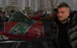 Kazada ölen taraftar, Karşıyaka bayrağı ile uğurlandı Kazada ölen taraftar, Karşıyaka bayrağı ile uğurlandı