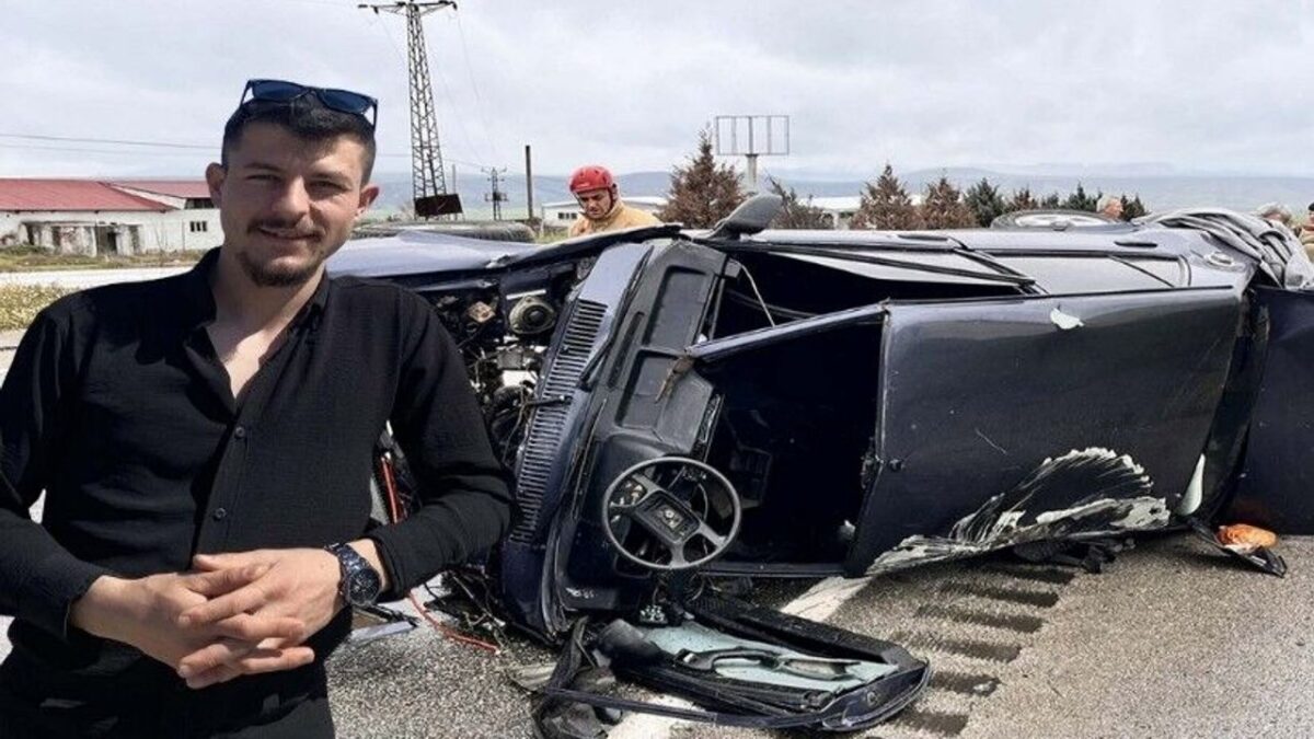 Kahreden kaza: Takla atan otomobilin sürücüsü öldü!