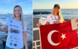 İzmirli yüzücü Eda Savcıgil’den tarihi başarı