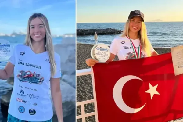 İzmirli yüzücü Eda Savcıgil’den tarihi başar... İzmirli yüzücü Eda Savcıgil’den tarihi başar...