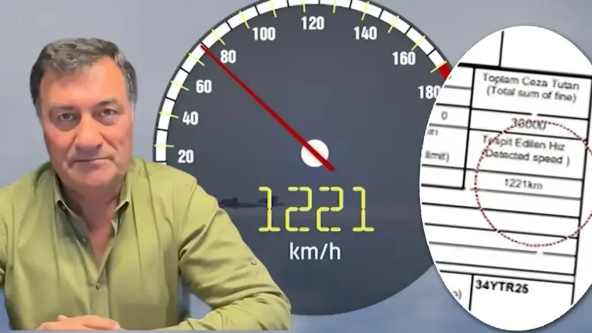 Trafikte görülmemiş hız cezası: Saatte 1221  kilometre!
