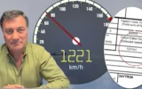 Trafikte görülmemiş hız cezası: Saatte 1221  kilometre!